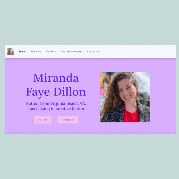 Miranda Dillon Author Website image